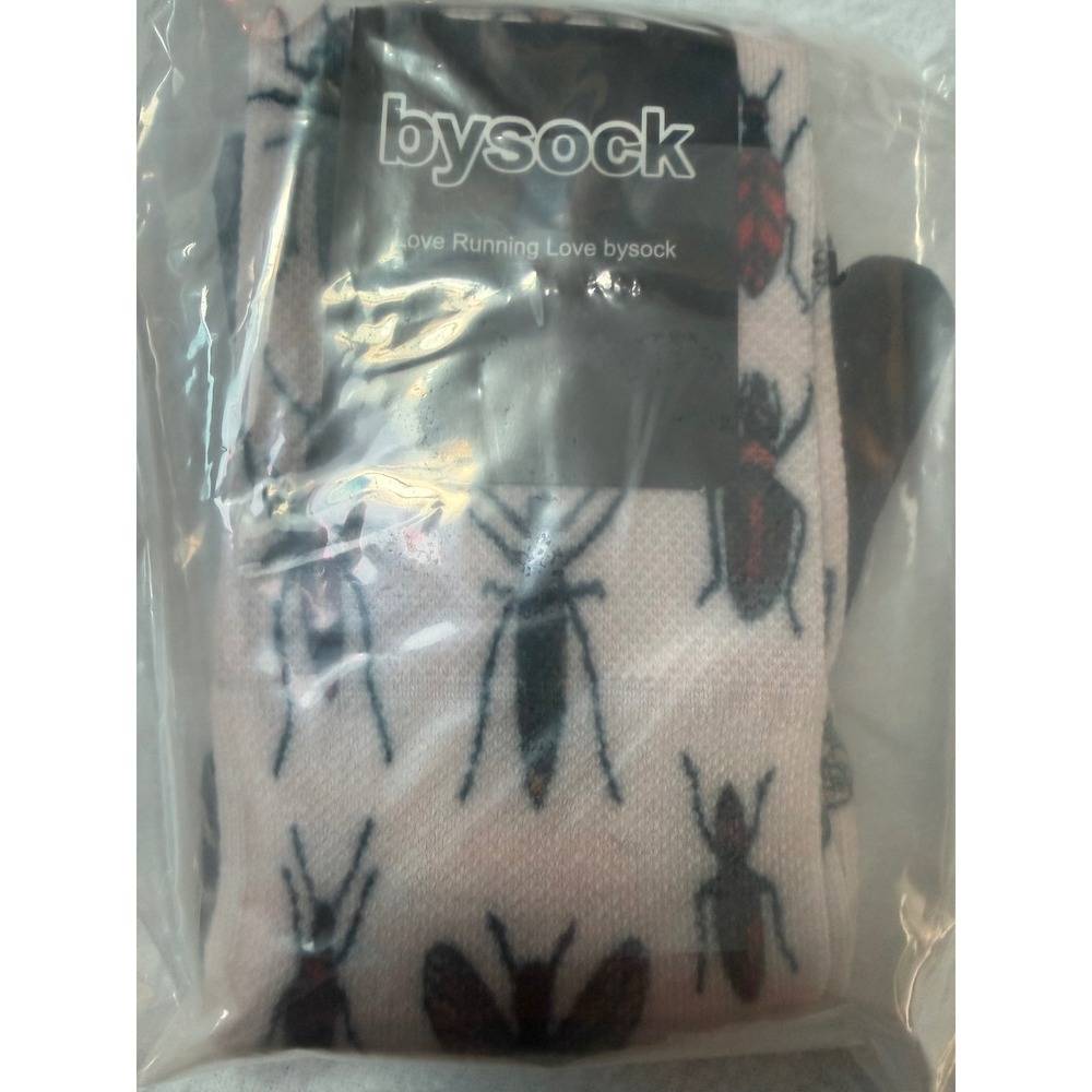 Bysock Running Toe Socks Multicolor Insect Floral Pattern Size M BS5003#